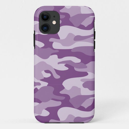 Camouflage Lilac Monocolor Case-Mate iPhone Hülle (Rückseite)