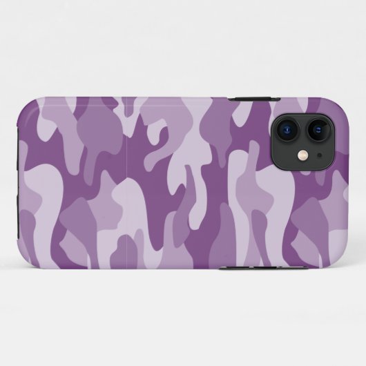 Camouflage Lilac Monocolor Case-Mate iPhone Hülle (Rückseite (Horizontal))