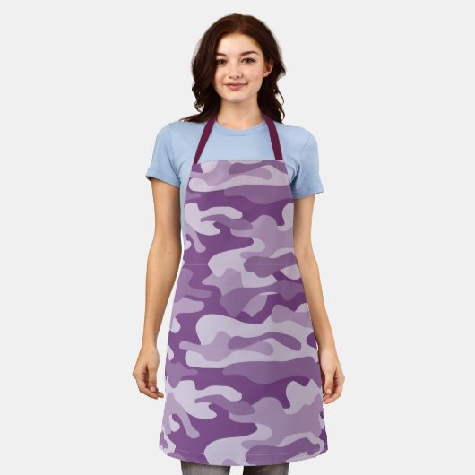 Camouflage Lilac Monocolor Schürze (Getragen)