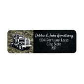 Camouflage-Logo-Rücksendeadresse für LKW (Vorne)