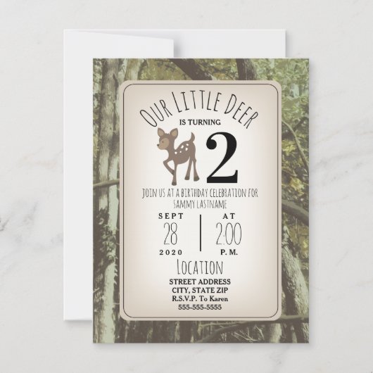 Camouflage Magneteinladung (Vorderseite)