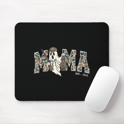 Camouflage Mallard Duck Retro Camo Hunting Mama Ha Mousepad (Mit Mouse)