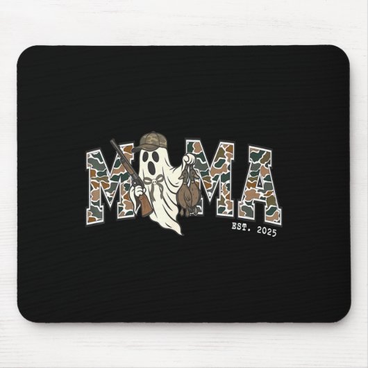 Camouflage Mallard Duck Retro Camo Hunting Mama Ha Mousepad (Vorne)