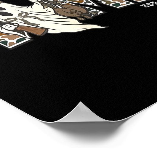 Camouflage Mallard Duck Retro Camo Hunting Mama Ha Poster (Ecke)