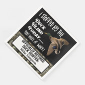 Camouflage Mallard, Herren-Enten-Jagd-Party Serviette (Ecke)