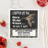 Camouflage Mallard, Herren-Enten-Jagd-Party Serviette (Beispiel)