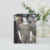 Camouflage Mannequiin Postkarte (Stehend Vorderseite)