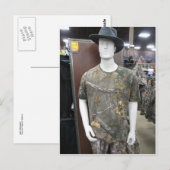 Camouflage Mannequiin Postkarte (Vorne/Hinten)