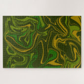 Camouflage Marble Melt Psychedelic Jigsaw Puzzle (Horizontal)