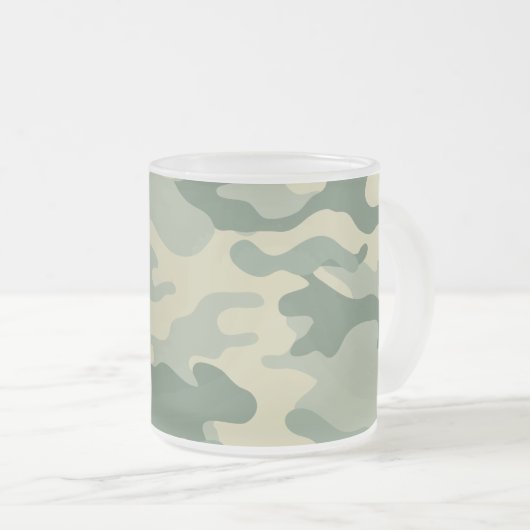 Camouflage Mattglastasse (VorderseiteRechts)