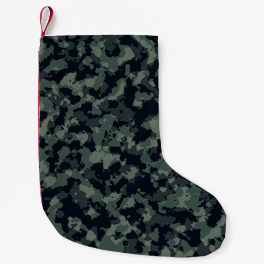 Camouflage-Militärische Struktur Kleiner Weihnachtsstrumpf (Vorderseite)