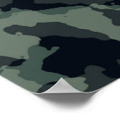 Camouflage-Militärische Struktur Poster (Ecke)