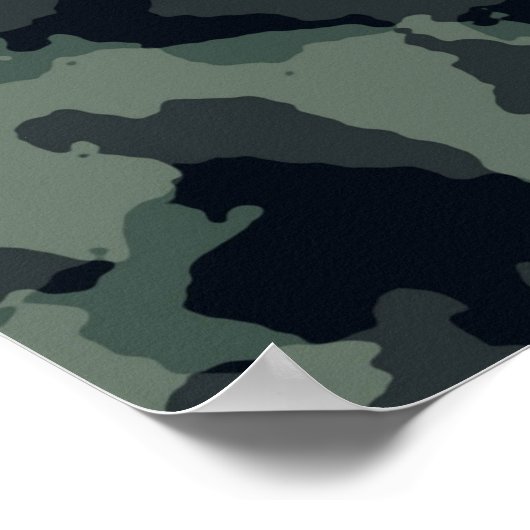 Camouflage-Militärische Struktur Poster (Ecke)
