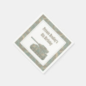 Camouflage Militärische Tank-Armee Geburtstagspart Serviette (Ecke)