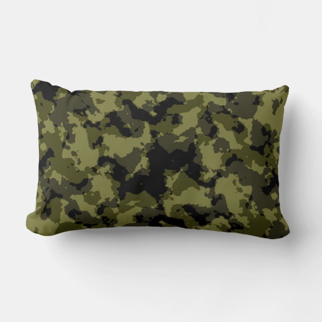 Camouflage militärischer Stil Lendenkissen (Vorderseite)