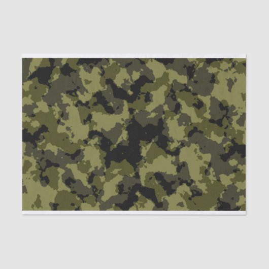Camouflage militärischer Stil Seidenpapier (Vorderseite)
