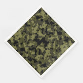 Camouflage militärischer Stil Serviette (Ecke)