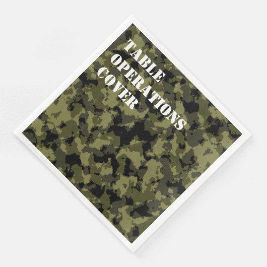 Camouflage militärischer Stil Serviette (Ecke)
