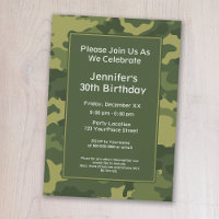 Camouflage Militärisches Thema Geburtstagspartei