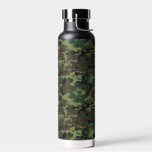 Camouflage Military Camouflage Pattern Personalisi Trinkflasche (Links)