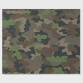Camouflage Military inspirierte taktische Außenwel Geschenkpapier (Flach)
