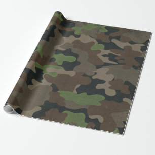 Camouflage Military inspirierte taktische Außenwel Geschenkpapier