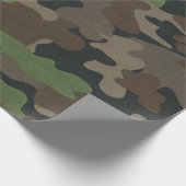 Camouflage Military inspirierte taktische Außenwel Geschenkpapier (Ecke)