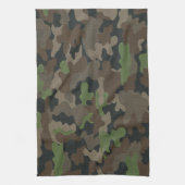 Camouflage Military inspirierte taktische Außenwel Geschirrtuch (Vertikal)