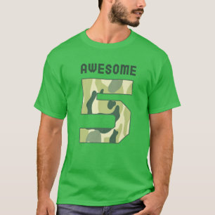 Camouflage Military Kleiner Offizier 9th Birthday T-Shirt