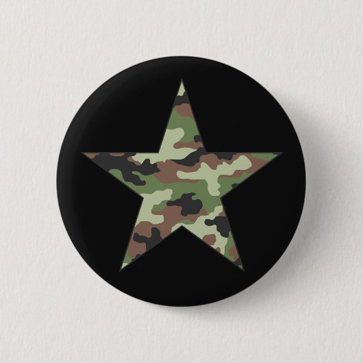 Camouflage Military Star Button (Vorderseite)