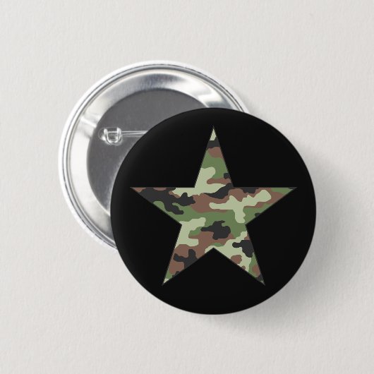 Camouflage Military Star Button (Vorne & Hinten)