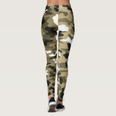 Camouflage Military Style Fatigue GI Design Affect Leggings (Rückseite)