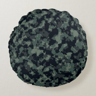 Camouflage military texture rundes kissen