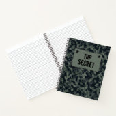 Camouflage Military Top Secret Notizblock (Innenseite)