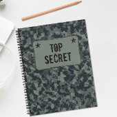 Camouflage Military Top Secret Notizblock