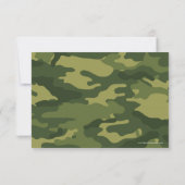 Camouflage Military Wedding RSVP (Rückseite)