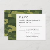 Camouflage Military Wedding RSVP (Vorne/Hinten)