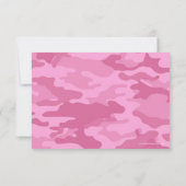 Camouflage Military Wedding RSVP (Rückseite)