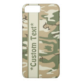 Camouflage mit benutzerdefiniertem Text Case-Mate iPhone Hülle (Rückseite)