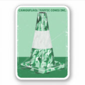 Camouflage mit dem Kegel Aufkleber (Vorderseite)