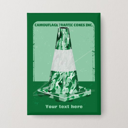 Camouflage mit dem Kegel Button (Vorderseite)