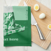 Camouflage mit dem Kegel Geschirrtuch (Viertel Falte)