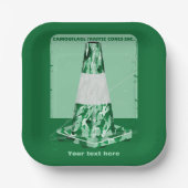 Camouflage mit dem Kegel Pappteller (Vorderseite)