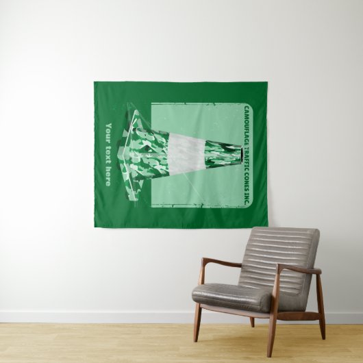 Camouflage mit dem Kegel Wandteppich (Beispiel (Horizontal))