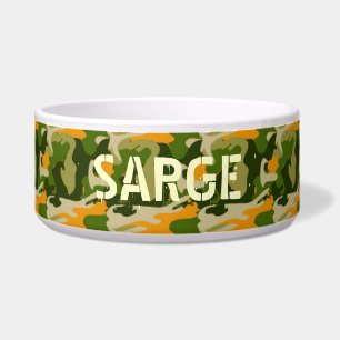 Camouflage mit individuelle Name Napf