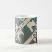 Camouflage mit kundenspezifischem Text Kaffeetasse (Mittel)