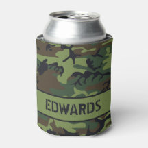 Camouflage Mit Monogramm Can Cooler