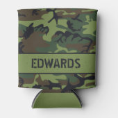 Camouflage Mit Monogramm Can Cooler Dosenkühler (Vorderseite)