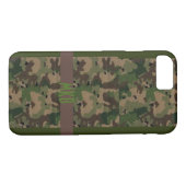 Camouflage mit Monogramm Case-Mate iPhone Hülle (Rückseite (Horizontal))