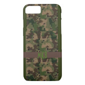 Camouflage mit Monogramm Case-Mate iPhone Hülle (Rückseite)